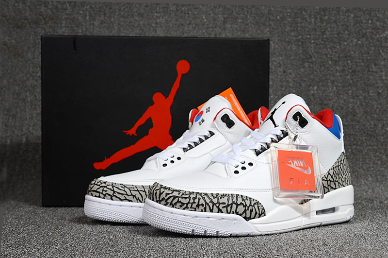 Air Jordan 3 'Seoul' Release Details White Blue Red Shoes